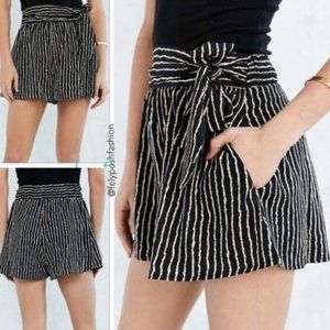 Black and White Striped Urban Outfitters XS Shorts